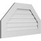 Ekena Millwork Octagonal Top Surface Mount PVC Gable Vent: Functional, w/ 3-1/2"W x 1"P Standard Frame, 36"W x 20"H GVPOT36X2001SF - alternate 2